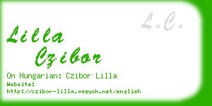 lilla czibor business card